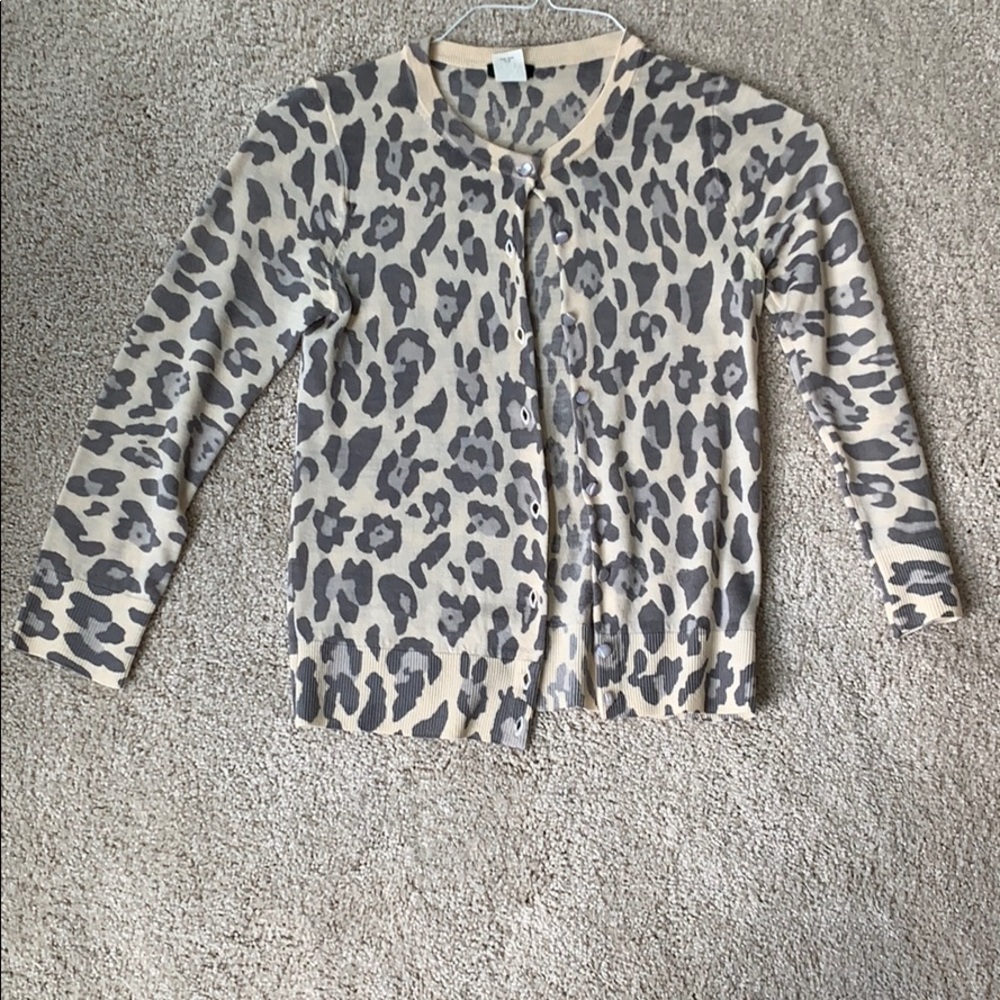 J crew leopard cardigan